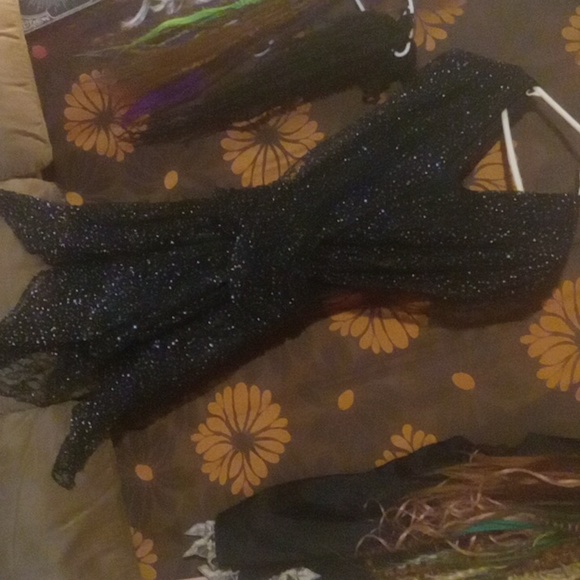 1970s-80s Vintage UNION MADE ! SCARLETT JR'S SPARKLE TULLE PARTY DRESS - Picture 5 of 16